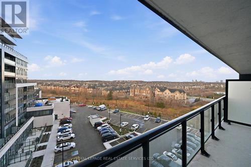 Private Balcony with Glass Panels - 603 - 395 Dundas Street W, Oakville, ON 