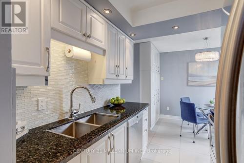604 - 5 Lisa Street, Brampton, ON - Indoor Photo Showing Kitchen With Double Sink With Upgraded Kitchen