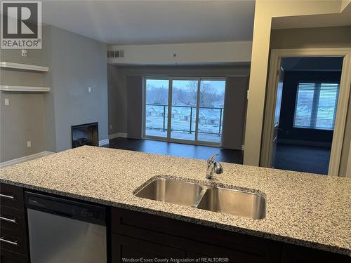 6 Park Street Unit# 505, Kingsville, ON - Indoor Photo Showing Kitchen With Double Sink