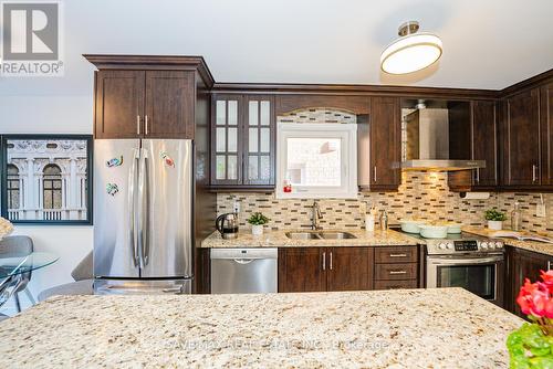 3645 Indigo Crescent, Mississauga, ON - Indoor Photo Showing Kitchen With Stainless Steel Kitchen With Double Sink