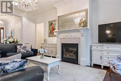 2073 Deramore Drive, Oakville (Fd Ford), ON - Indoor Photo Showing Living Room With Fireplace