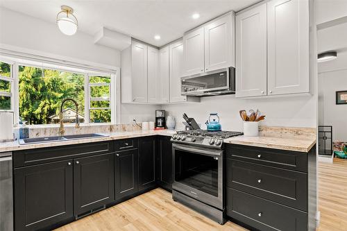 1405 Lepitzki Road, Creston, BC - Indoor Photo Showing Kitchen With Double Sink