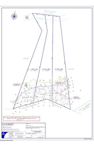 Plan (croquis) - Rue Des Pionniers, Saint-André-D'Argenteuil, QC 