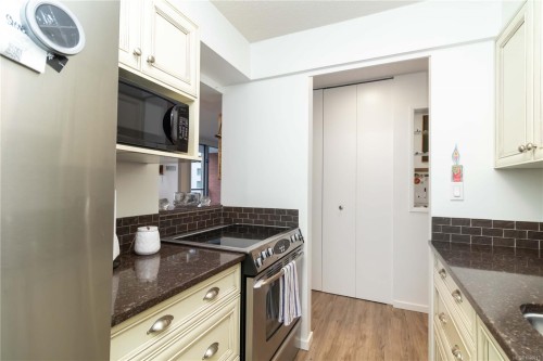 206-327 Maitland St, Victoria, BC - Indoor Photo Showing Kitchen