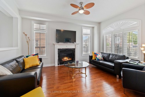 573 Gardenbrook Avenue, Oakville, ON - Indoor Photo Showing Living Room With Fireplace