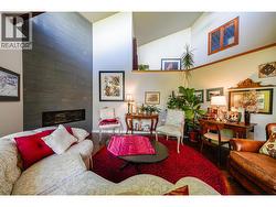 Living room with feature fireplace wall - 