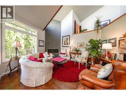 Living Room looking towards the Foyer entrance above . - 