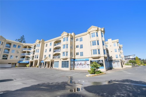 406-220 Island Hwy West, Parksville, BC - Outdoor With Balcony With Facade