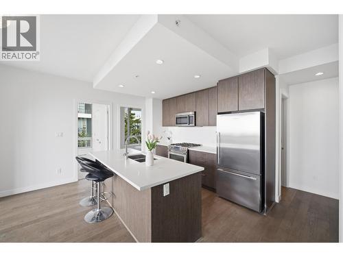 1103 9060 University Crescent, Burnaby, BC - Indoor Photo Showing Kitchen With Stainless Steel Kitchen