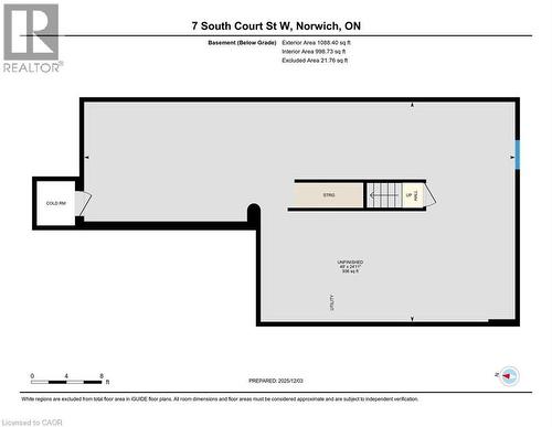 View of home floor plan - 7 South Court Street W, Norwich, ON - Other