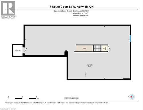 View of floor plan / room layout - 7 South Court Street W, Norwich, ON - Other