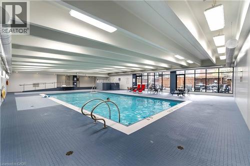 View of indoor community pool - 120 Duke Street Unit# 905, Hamilton, ON - Indoor Photo Showing Other Room With In Ground Pool