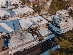 Aerial perspective of suburban area - 