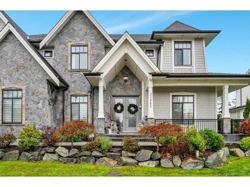 21842 44 Avenue, Langley, BC - Outdoor With Deck Patio Veranda With Facade