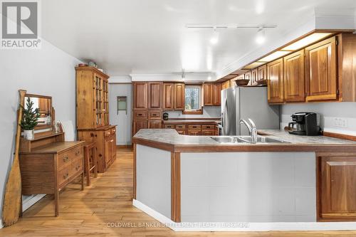 225 Mile Point Road, Drummond/North Elmsley, ON - Indoor Photo Showing Kitchen With Double Sink