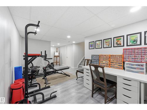 140 Axbridge Ga, Sherwood Park, AB - Indoor Photo Showing Gym Room