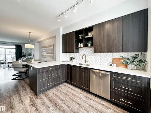 #14 100 Jensen Bv, St. Albert, AB - Indoor Photo Showing Kitchen With Double Sink With Upgraded Kitchen