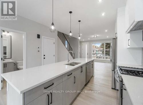9145 154 St. Sw, Edmonton, AB - Indoor Photo Showing Kitchen With Double Sink With Upgraded Kitchen