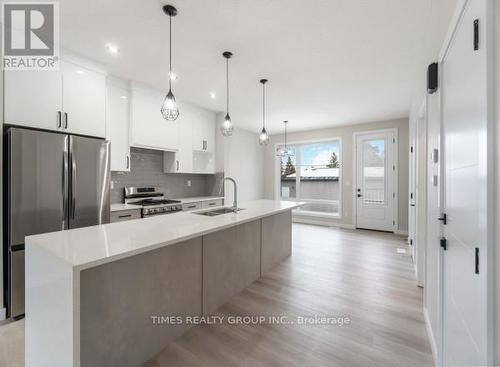 9145 154 St. Sw, Edmonton, AB - Indoor Photo Showing Kitchen With Double Sink With Upgraded Kitchen