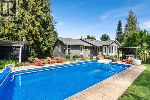 2131 21 Street Ne, Salmon Arm, BC - Outdoor With In Ground Pool With Backyard