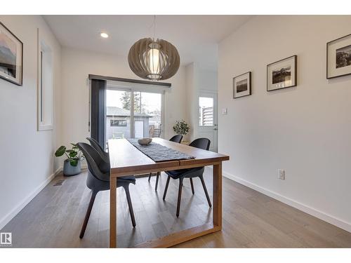10411 144 St Nw, Edmonton, AB - Indoor Photo Showing Dining Room