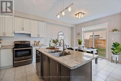 55 Buttonshaw Street, Clarington, ON - Indoor Photo Showing Kitchen With Double Sink