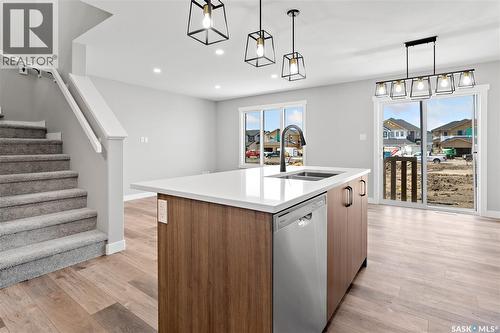 3044 Dumont Way, Regina, SK - Indoor Photo Showing Kitchen With Double Sink