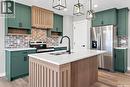 3044 Dumont Way, Regina, SK  - Indoor Photo Showing Kitchen With Stainless Steel Kitchen With Upgraded Kitchen 