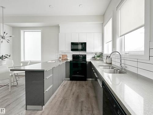 #5 130 Element Dr, St. Albert, AB - Indoor Photo Showing Kitchen With Double Sink