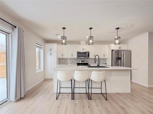 51 Dietrich Bay, Brandon, MB - Indoor Photo Showing Kitchen With Upgraded Kitchen