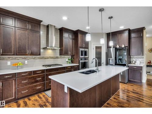 5512 Allbright Sq Sw, Edmonton, AB - Indoor Photo Showing Kitchen With Stainless Steel Kitchen With Double Sink With Upgraded Kitchen