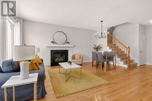 Fabulous Gas Fireplace for cold winter nights - 1910 Schroeder Crescent, Ottawa, ON - Indoor Photo Showing Living Room With Fireplace