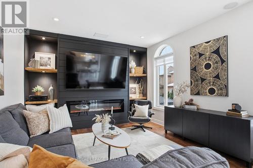3488 Rebecca Street, Oakville, ON - Indoor Photo Showing Living Room With Fireplace