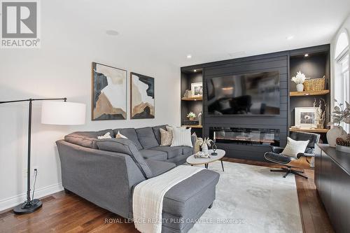 3488 Rebecca Street, Oakville, ON - Indoor Photo Showing Living Room With Fireplace