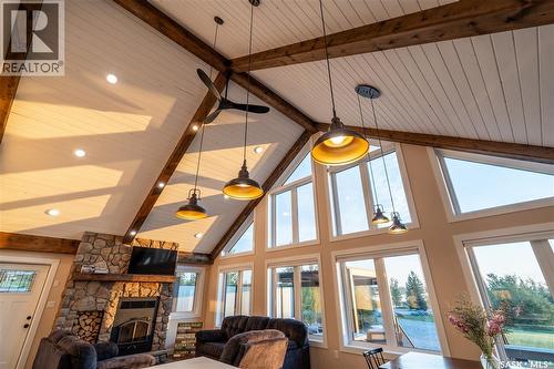 801 Spruce Street, Goodsoil, SK - Indoor With Fireplace