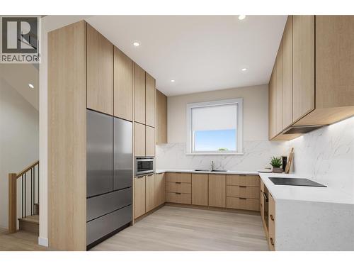*Photos are a rendering of upcoming new build - 743 Morrison Grove Unit# 3, Kelowna, BC - Indoor Photo Showing Kitchen With Upgraded Kitchen