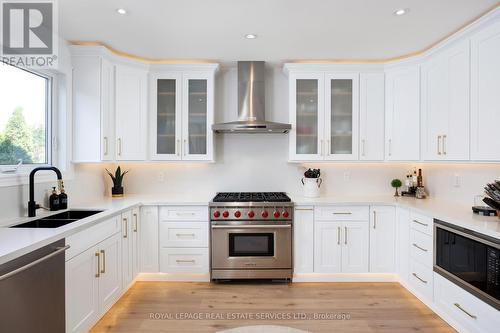 1483 The Links Drive, Oakville, ON - Indoor Photo Showing Kitchen With Double Sink With Upgraded Kitchen