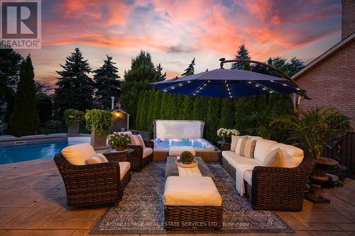 1483 The Links Drive, Oakville, ON - Outdoor With In Ground Pool With Deck Patio Veranda