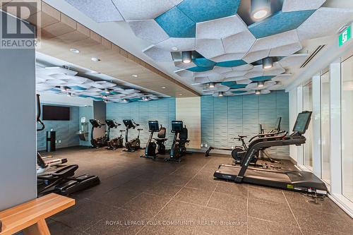 1801 - 27 Mcmahon Drive, Toronto, ON - Indoor Photo Showing Gym Room