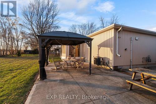 Gazebo for shade on back deck. - 8459 Lazy Lane, Lambton Shores, ON - Outdoor With Deck Patio Veranda