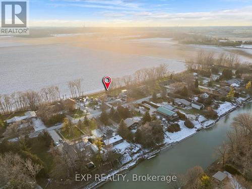 Across from the River and community boat launch. - 8459 Lazy Lane, Lambton Shores, ON - Outdoor With View