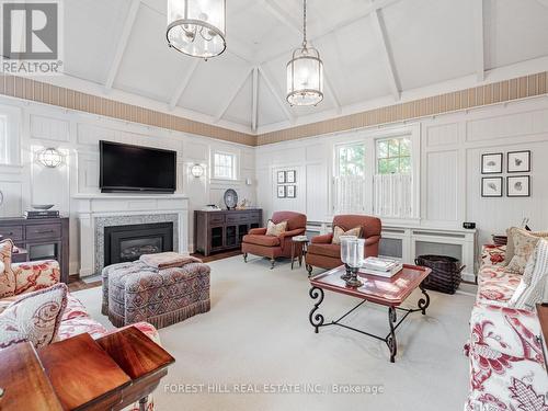 80 Old Forest Hill Road, Toronto, ON - Indoor Photo Showing Living Room With Fireplace