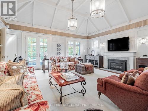 80 Old Forest Hill Road, Toronto, ON - Indoor Photo Showing Living Room With Fireplace