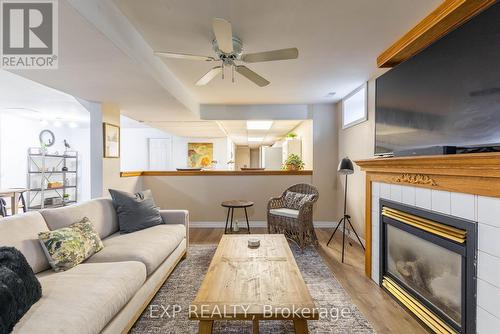 Cosy Family Room - 8 Pardo Court, Scugog, ON - Indoor Photo Showing Living Room With Fireplace