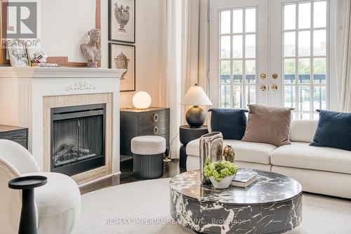 21 Mackenzie'S Stand Avenue, Markham, ON - Indoor Photo Showing Living Room With Fireplace