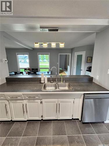 302 Persson Street, Stockholm, SK - Indoor Photo Showing Kitchen With Double Sink