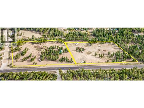 This picture shows both available lots for sale side by side. - 10 Boulder Road, Beaverdell, BC 