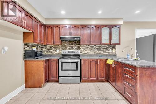 Upper - 173 Lockwood Road, Brampton, ON - Indoor Photo Showing Kitchen With Double Sink