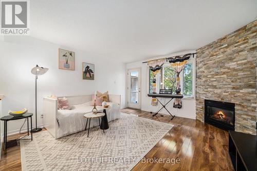 58 Steele Park Private, Ottawa, ON - Indoor Photo Showing Living Room With Fireplace