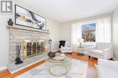 6789 Shelter Bay Road, Mississauga, ON - Indoor Photo Showing Living Room With Fireplace